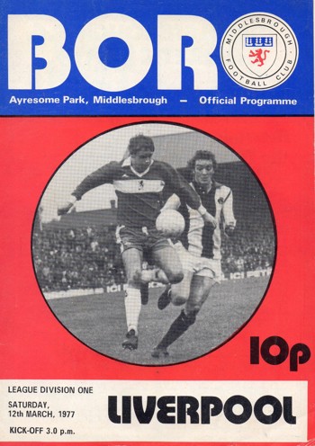 Match programme